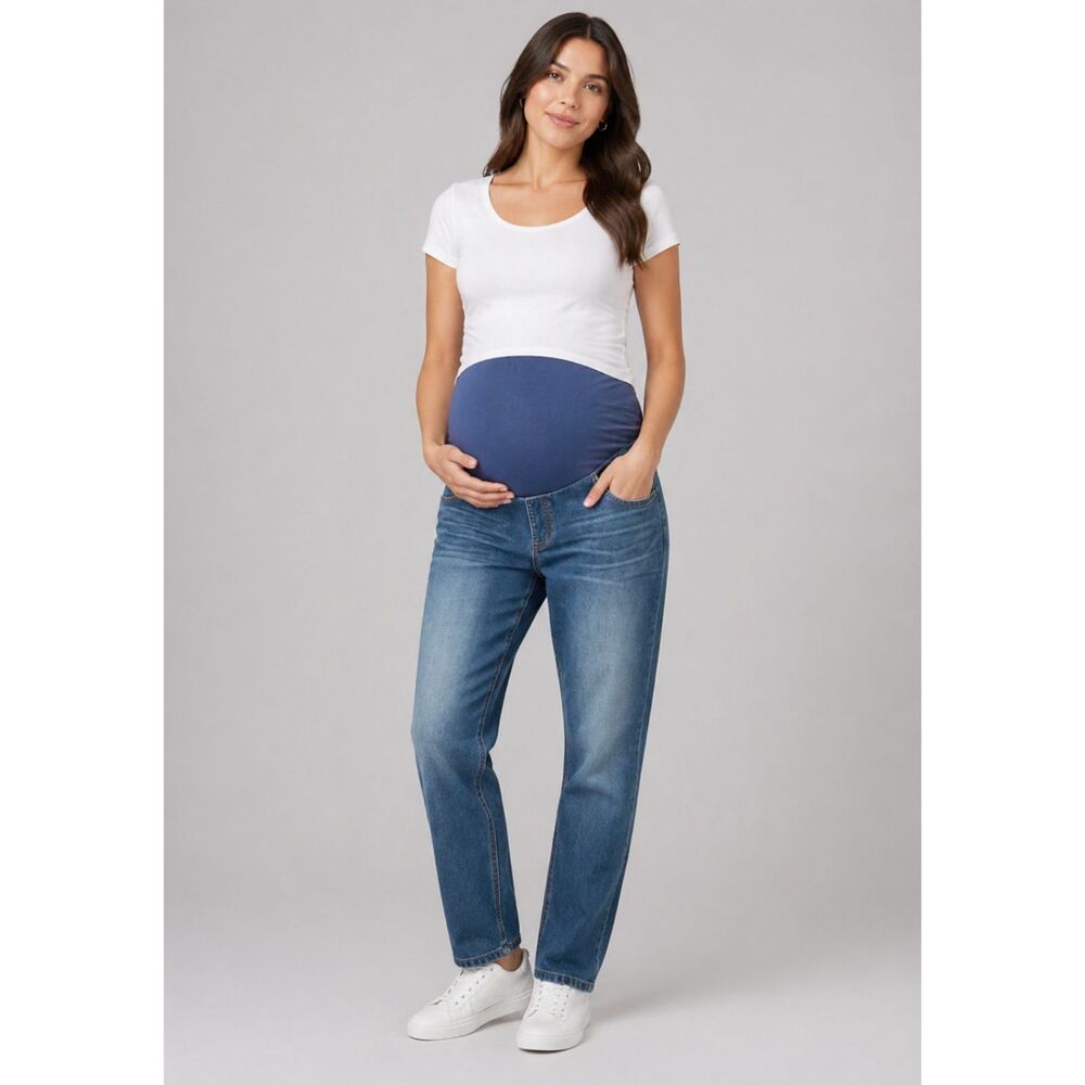 New Love Fire Maternity Jeans Blue Full Panel XXL